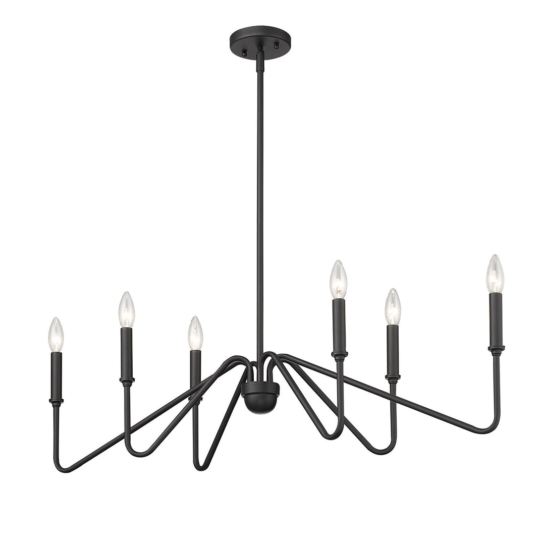 Linear Pendant In Natural Black