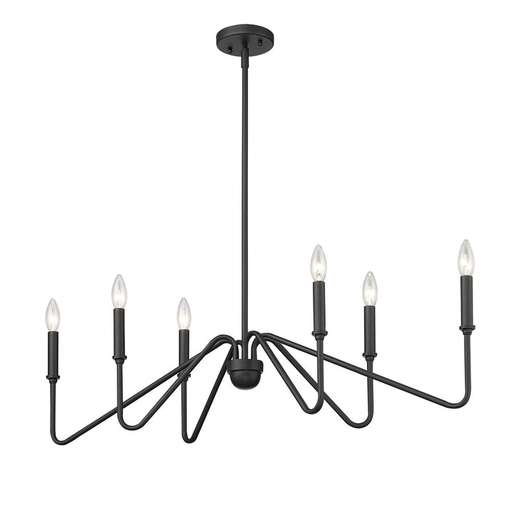 Linear Pendant In Natural Black