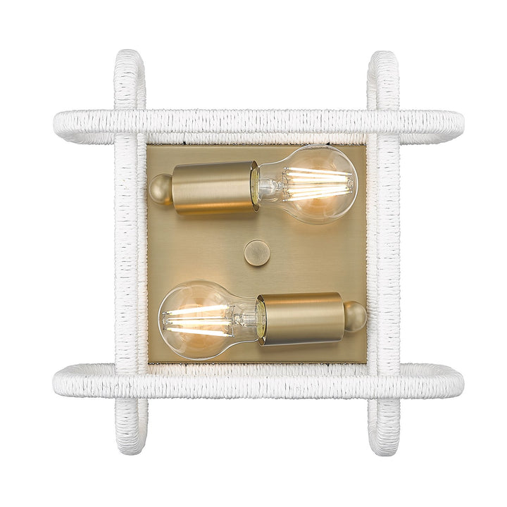 Bcb 2 Light Flush Mount In Brushed Champagne Bronze