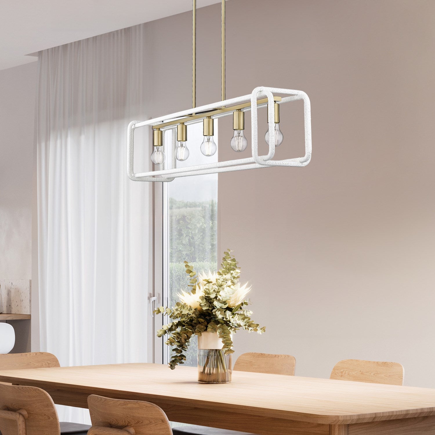 Linear Pendant In Brushed Champagne Bronze