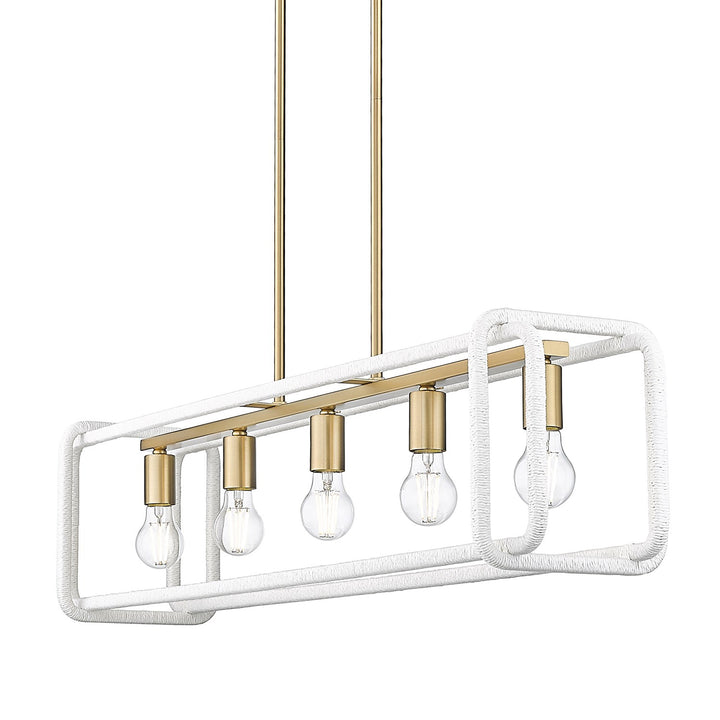Linear Pendant In Brushed Champagne Bronze