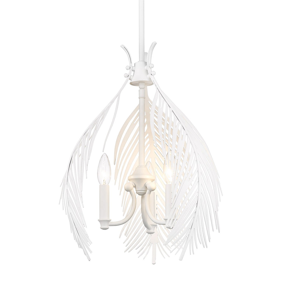 Wht 3 Light Pendant In Matte White