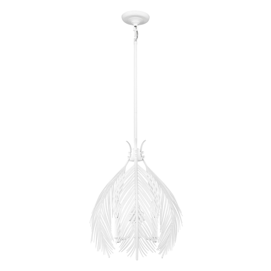 Wht 3 Light Pendant In Matte White