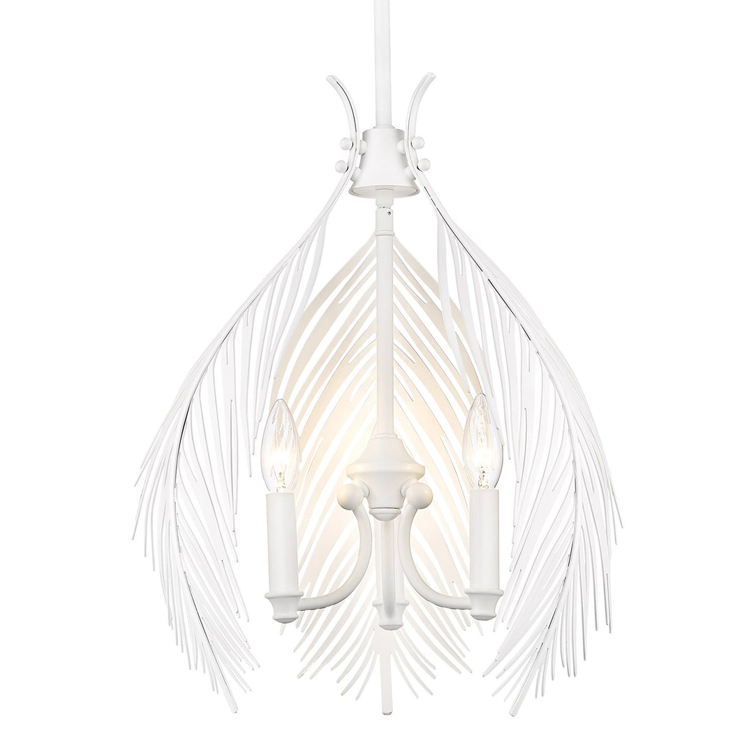 Wht 3 Light Pendant In Matte White
