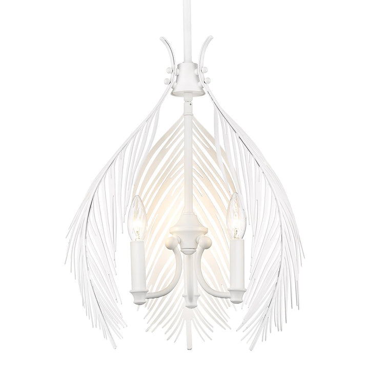 Wht 3 Light Pendant In Matte White
