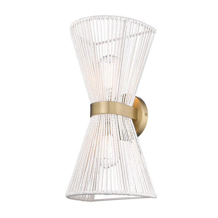 Bcb 2 Light Wall Sconce In Brushed Champagne Bronze by Golden