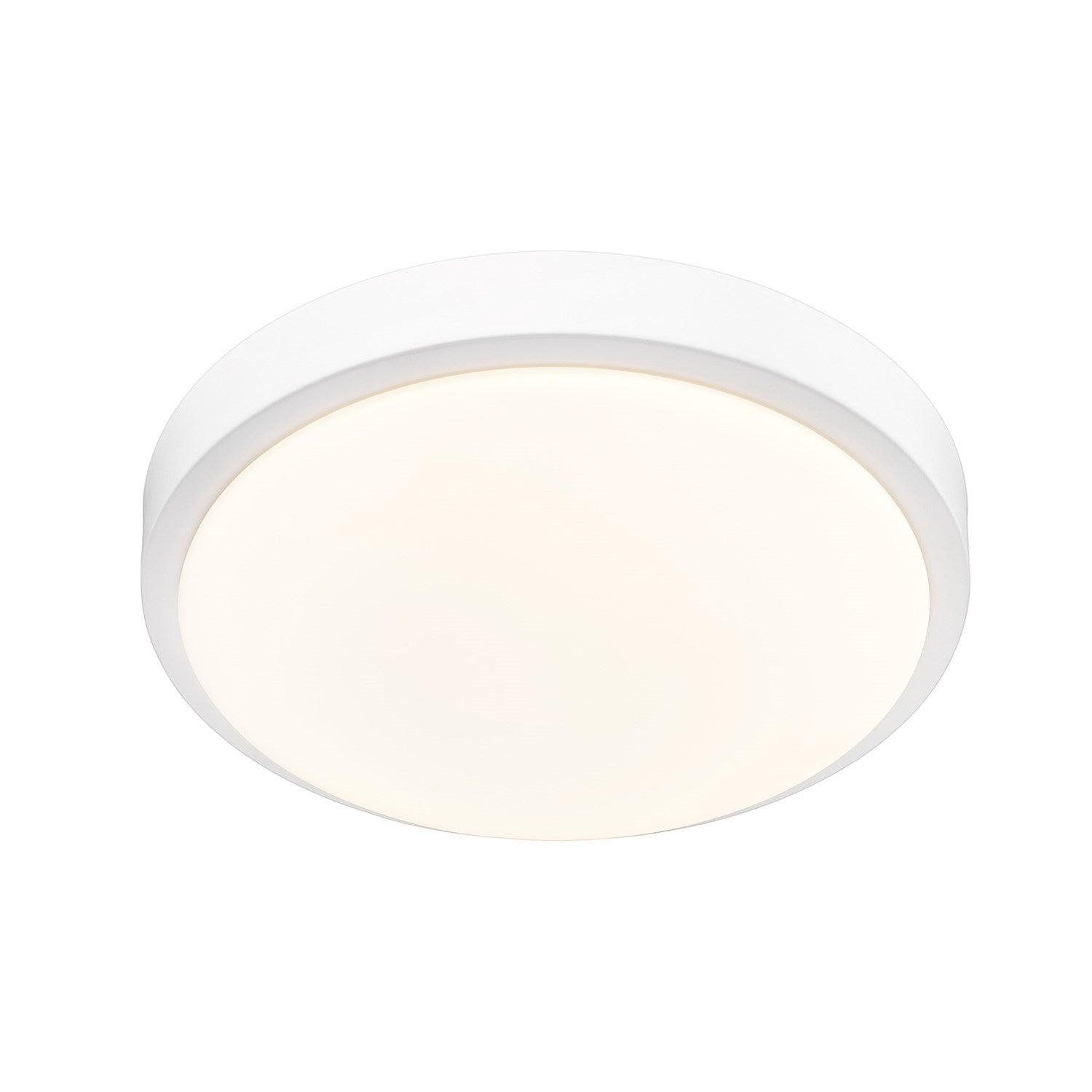 Gabi Wht Flush Mount In Matte White With Opal Shade