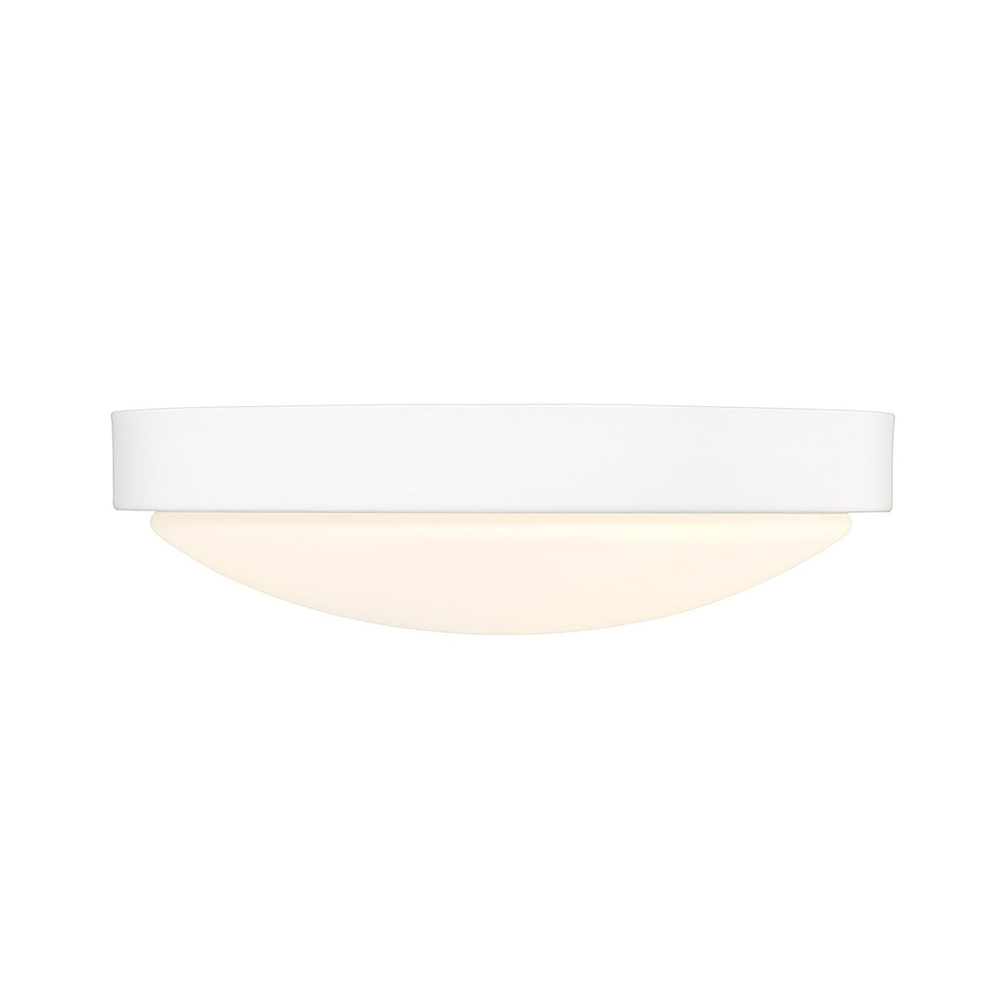 Gabi Wht Flush Mount In Matte White With Opal Shade