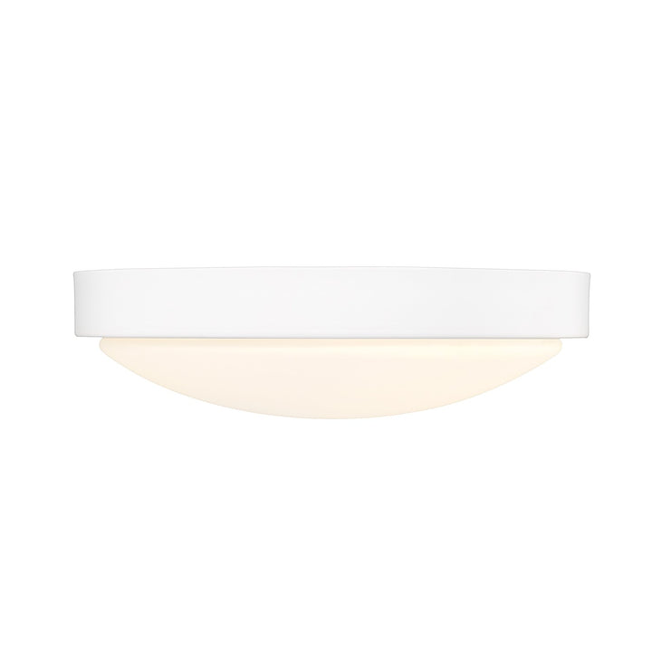 Gabi Wht Flush Mount In Matte White With Opal Shade