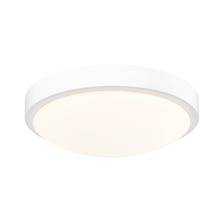 Gabi Wht Flush Mount In Matte White With Opal Shade