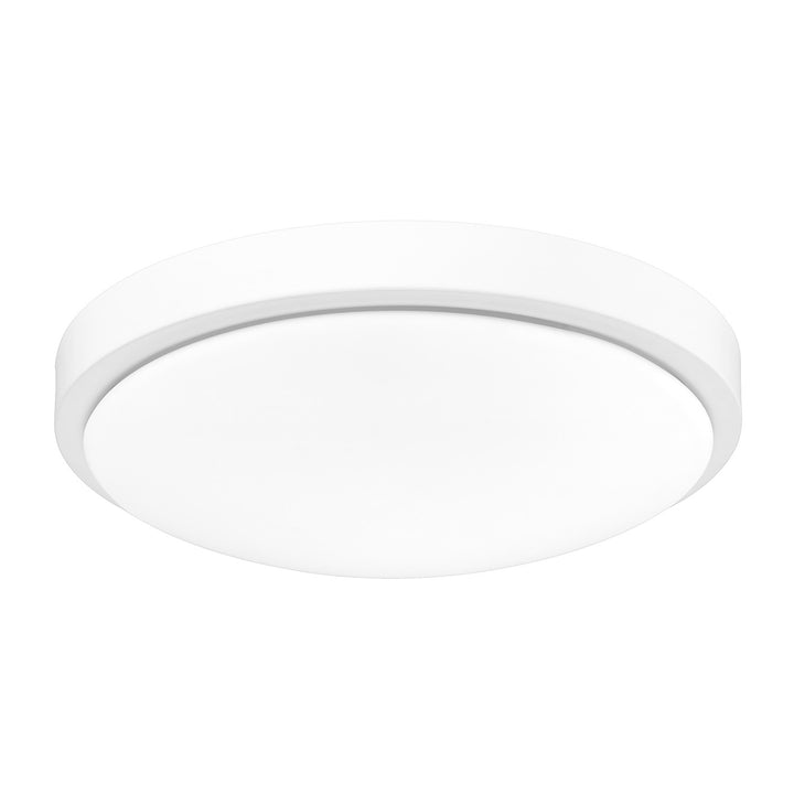 Gabi Wht Flush Mount In Matte White With Opal Shade by Golden