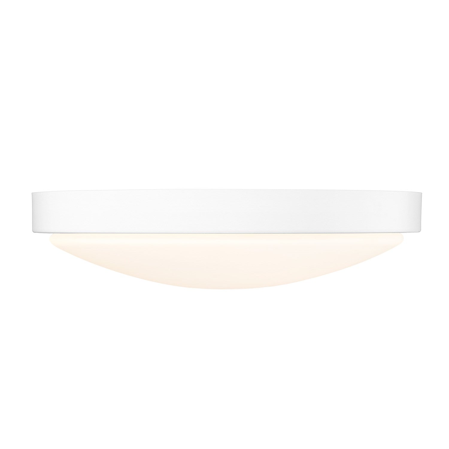 Gabi Wht Flush Mount In Matte White With Opal Shade