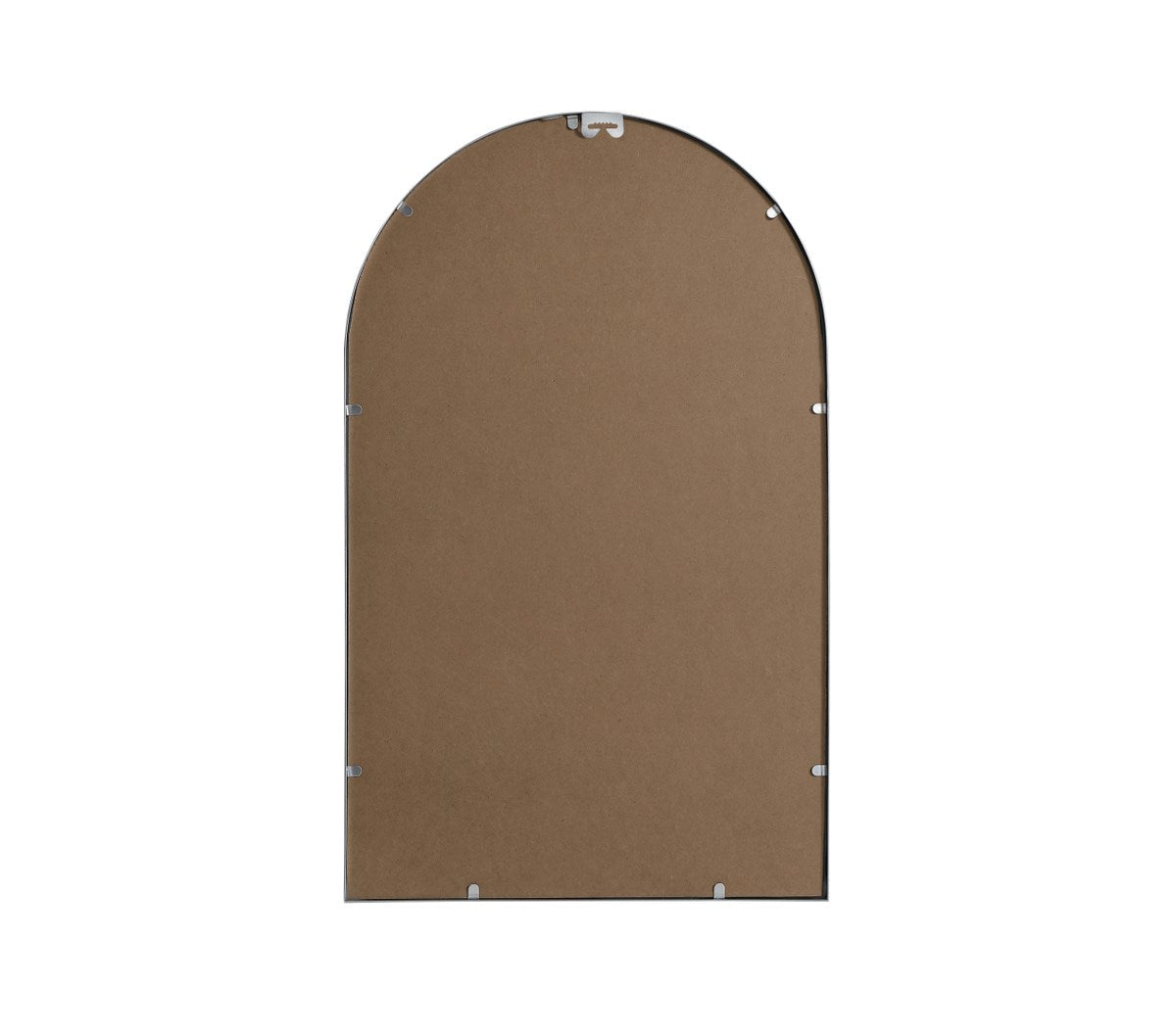 Metal Frame Arch Mirror 22X36 Inch In Silver