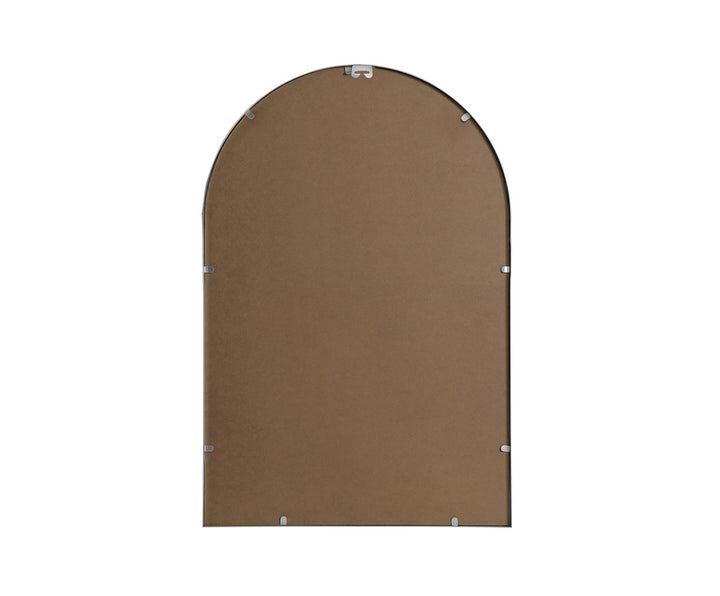 Metal Frame Arch Mirror 24X36 Inch In Silver