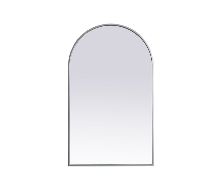 Metal Frame Arch Mirror 24X40 Inch In Silver by Elegant Decor