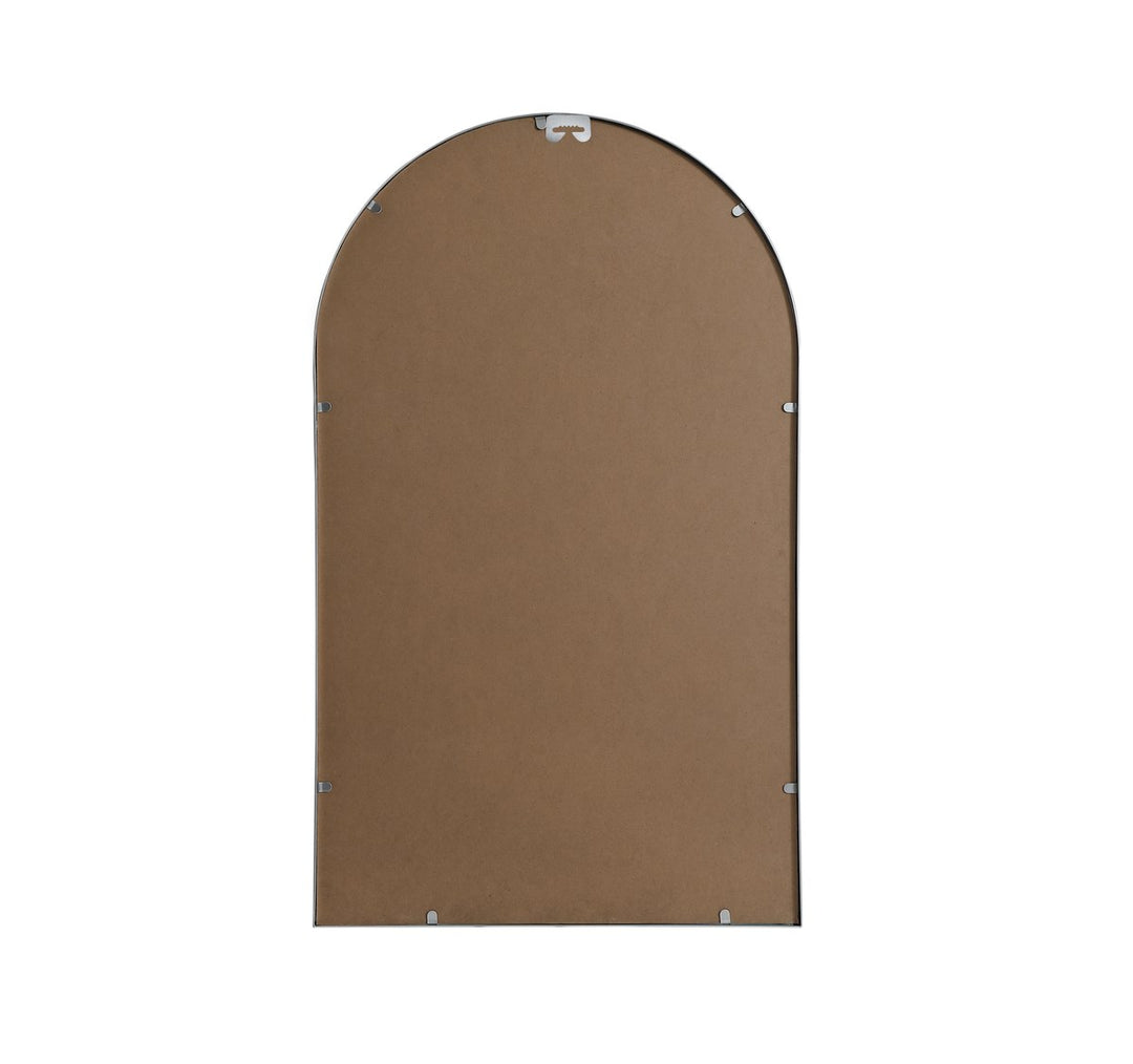 Metal Frame Arch Mirror 24X40 Inch In Silver