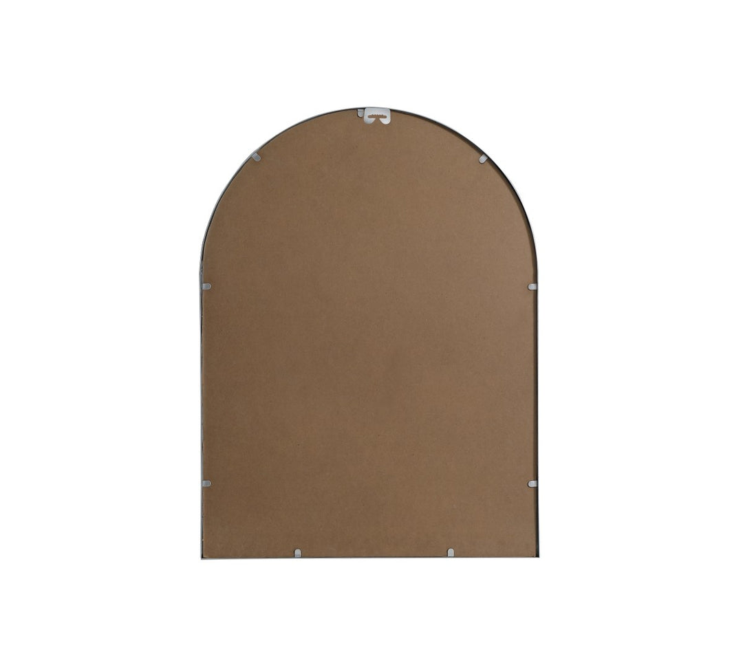 Metal Frame Arch Mirror 27X36 Inch In Silver
