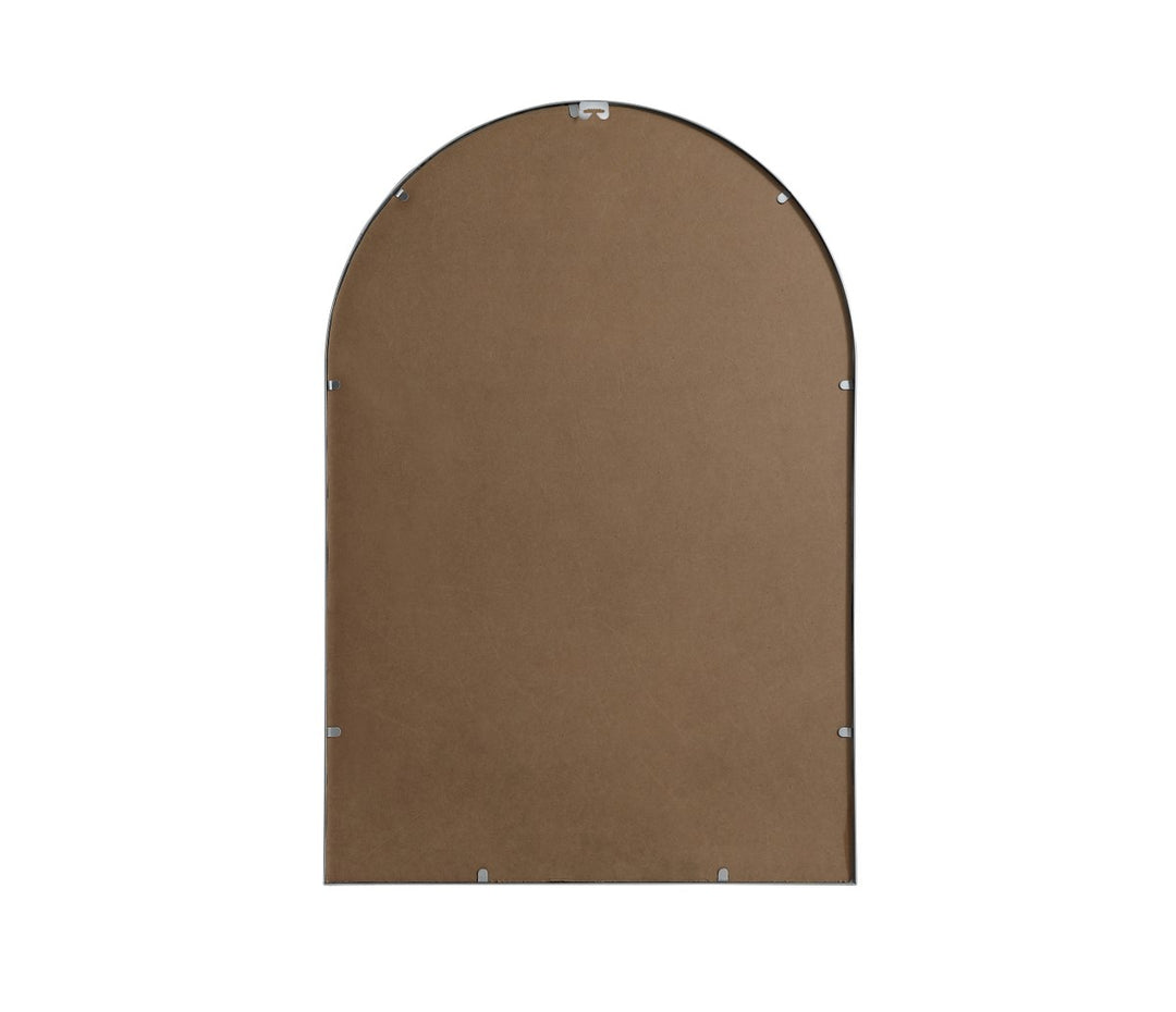 Metal Frame Arch Mirror 27X40 Inch In Silver