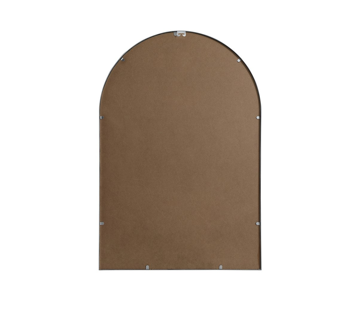 Metal Frame Arch Mirror 27X40 Inch In Silver