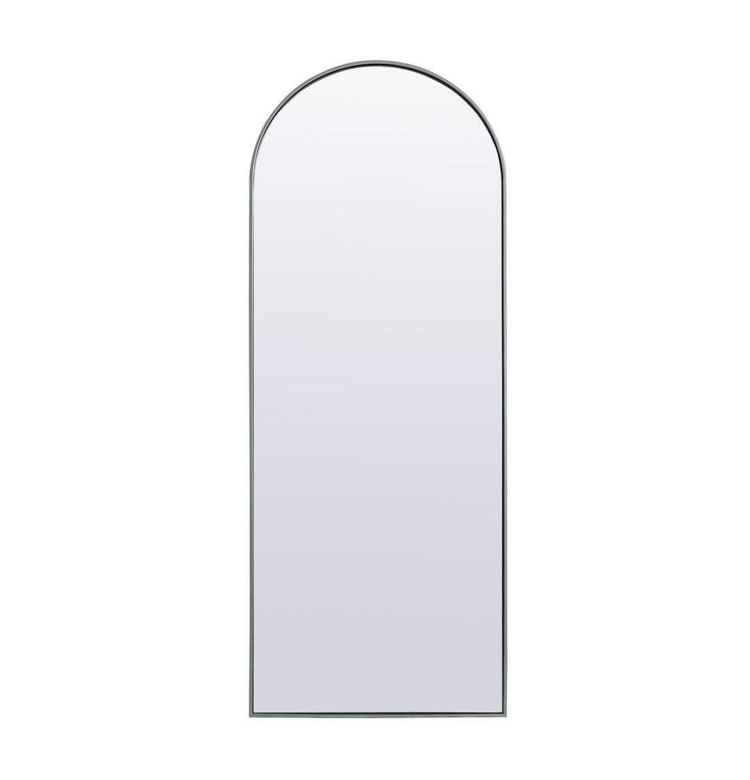 Metal Frame Arch Full Length Mirror 28X74 Inch In Silver by Elegant Decor