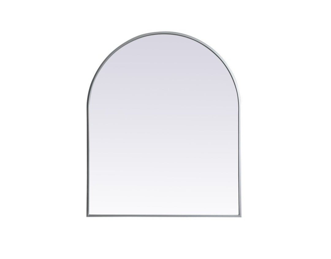 Metal Frame Arch Mirror 30X36 Inch In Silver by Elegant Decor