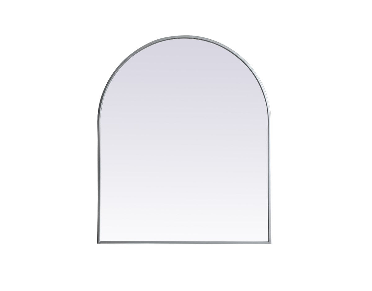 Metal Frame Arch Mirror 30X36 Inch In Silver by Elegant Decor