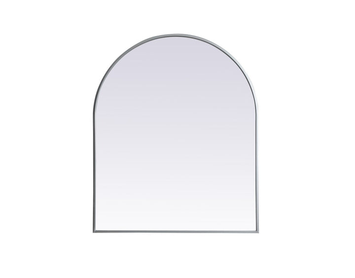 Metal Frame Arch Mirror 30X36 Inch In Silver by Elegant Decor