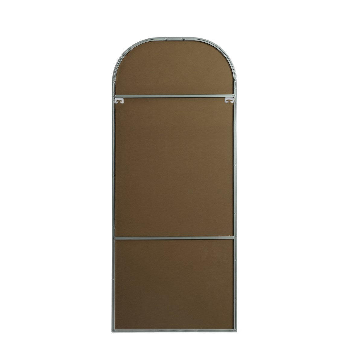 Metal Frame Arch Full Length Mirror 28X66 Inch In Silver