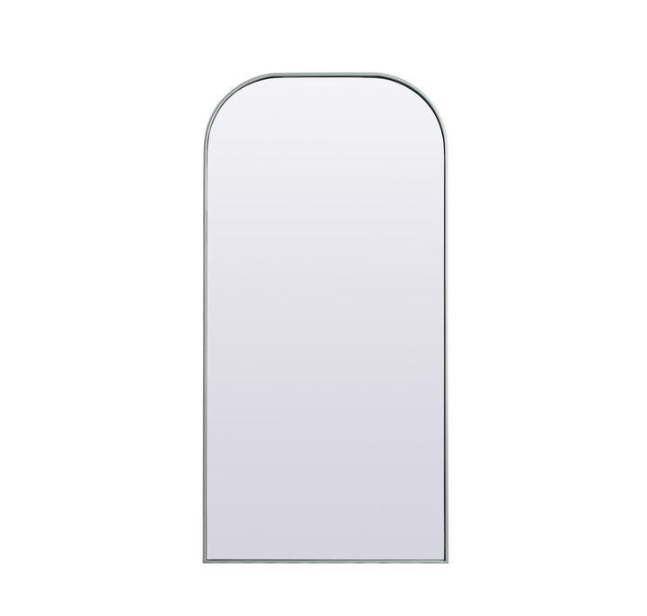 Metal Frame Arch Full Length Mirror 32X66 Inch In Silver by Elegant Decor