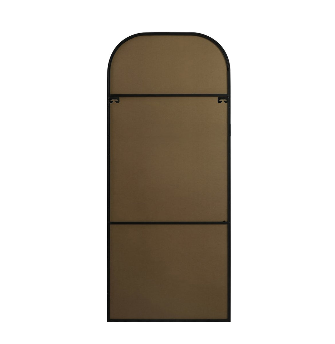 Metal Frame Arch Full Length Mirror 32X76 Inch In Black