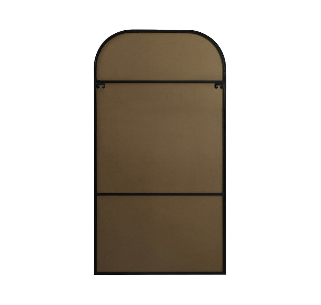 Metal Frame Arch Full Length Mirror 35X66 Inch In Black