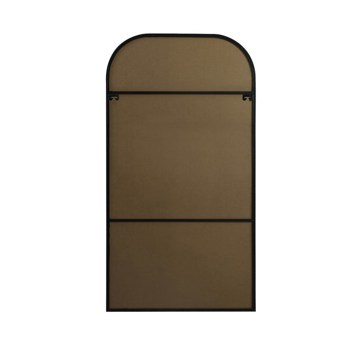 Metal Frame Arch Full Length Mirror 35X66 Inch In Black