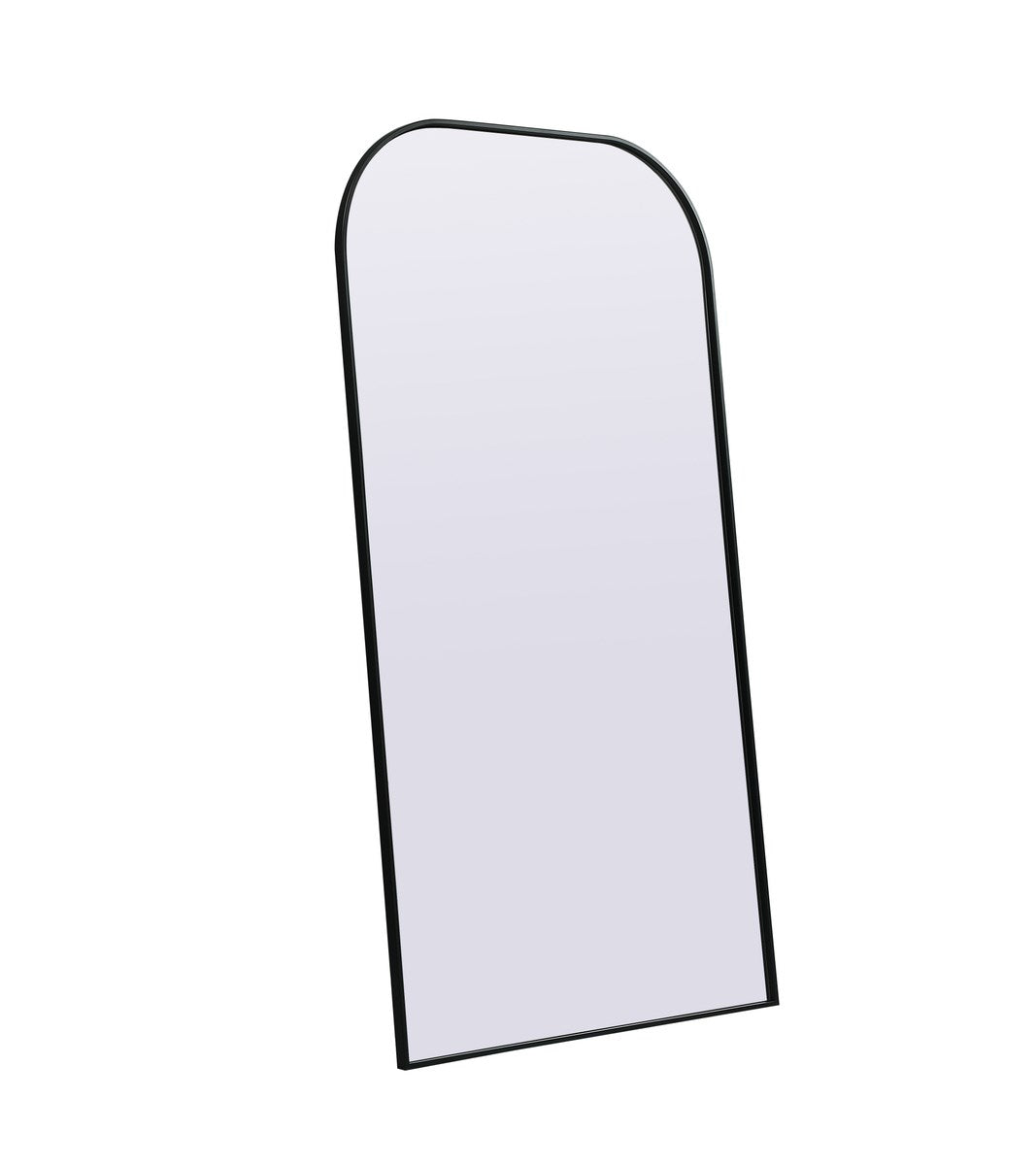 Metal Frame Arch Full Length Mirror 35X66 Inch In Black