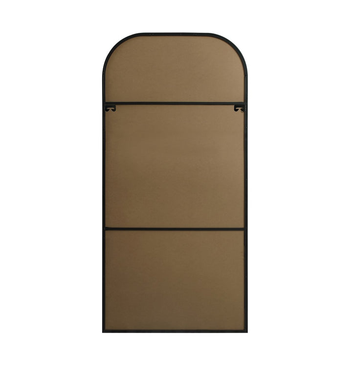 Metal Frame Arch Full Length Mirror 35X72 Inch In Black