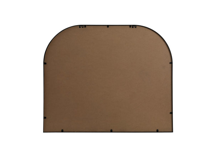 Metal Frame Arch Mirror 36X30 Inch In Black