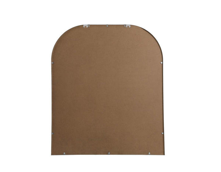 Metal Frame Arch Mirror 36X42 Inch In Silver