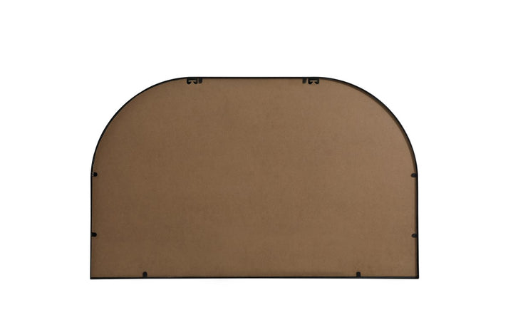 Metal Frame Arch Mirror 39X24 Inch In Black