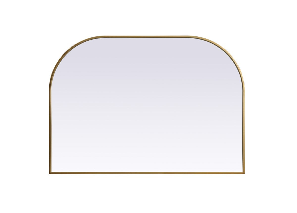 Metal Frame Arch Mirror 42X30 Inch In Brass by Elegant Decor
