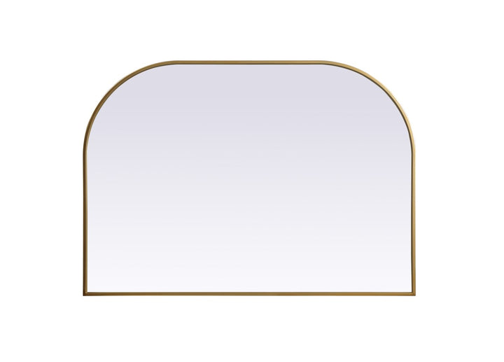 Metal Frame Arch Mirror 42X30 Inch In Brass by Elegant Decor