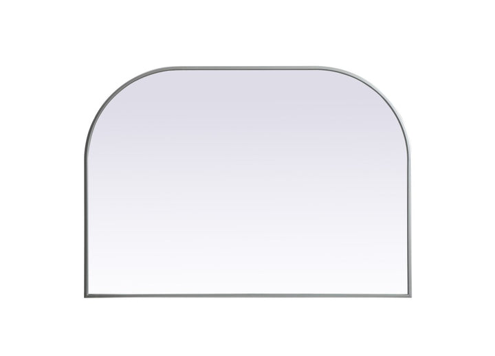 Metal Frame Arch Mirror 42X30 Inch In Silver by Elegant Decor