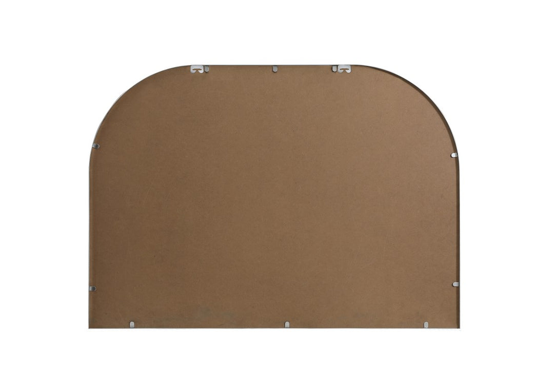 Metal Frame Arch Mirror 42X30 Inch In Silver