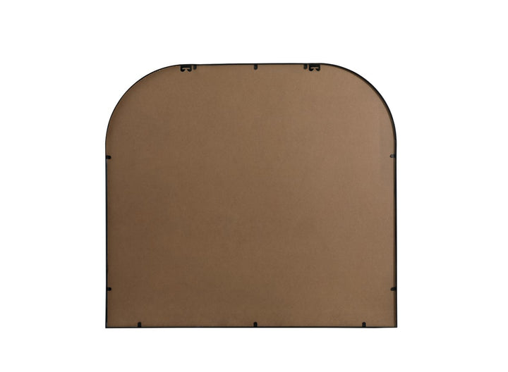 Metal Frame Arch Mirror 42X38 Inch In Black