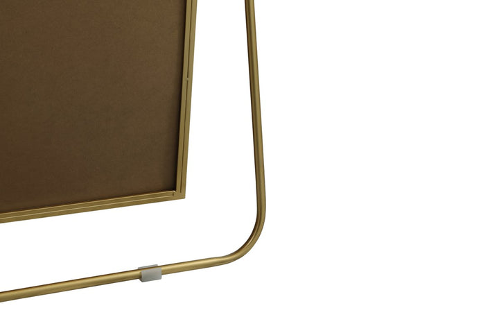 Metal Frame Arch Full Length Mirror 28X74 Inch In Brass