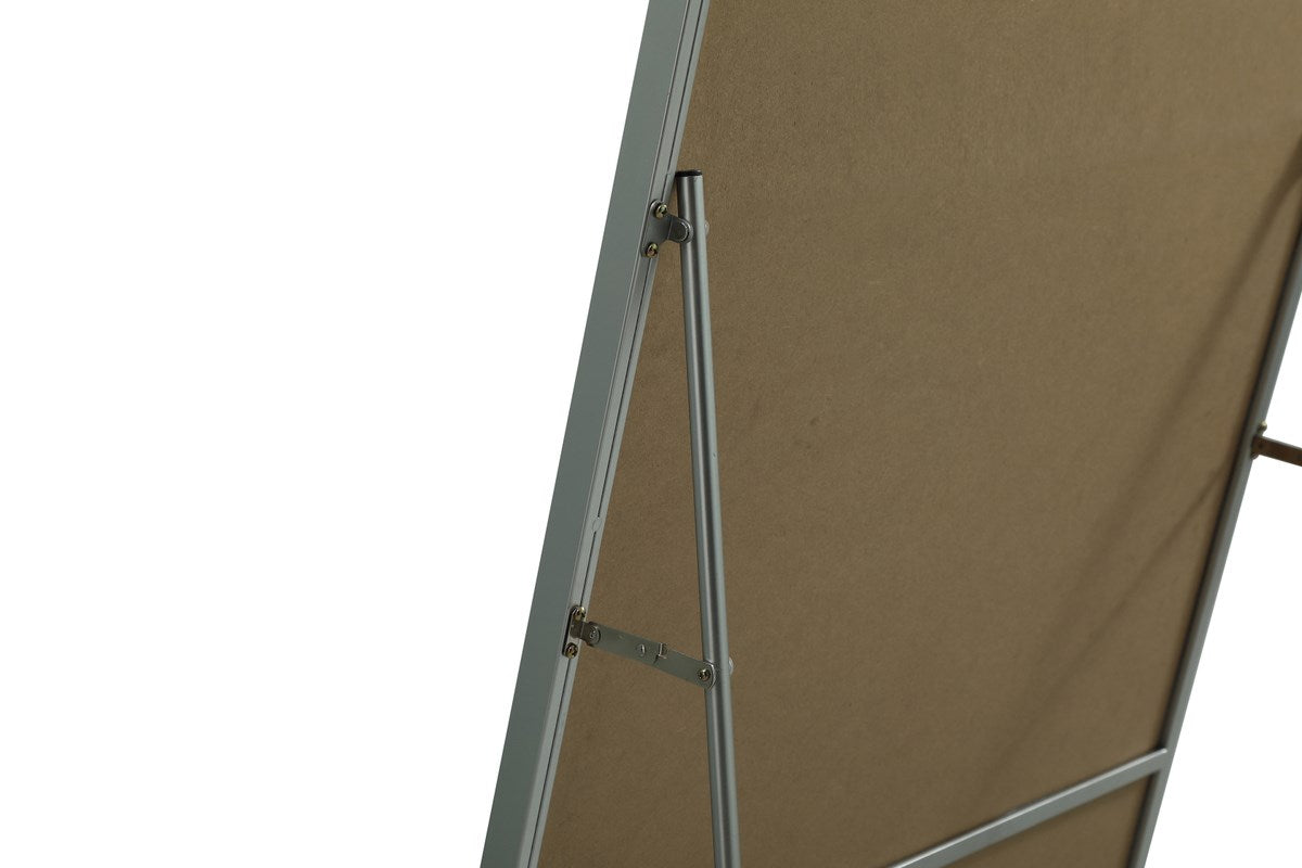 Metal Frame Arch Full Length Mirror 28X74 Inch In Silver