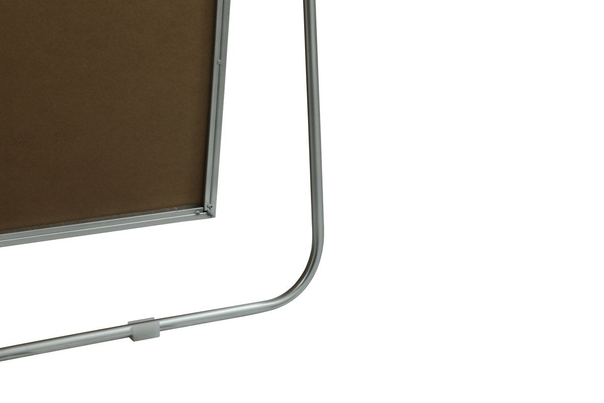 Metal Frame Arch Full Length Mirror 32X76 Inch In Silver