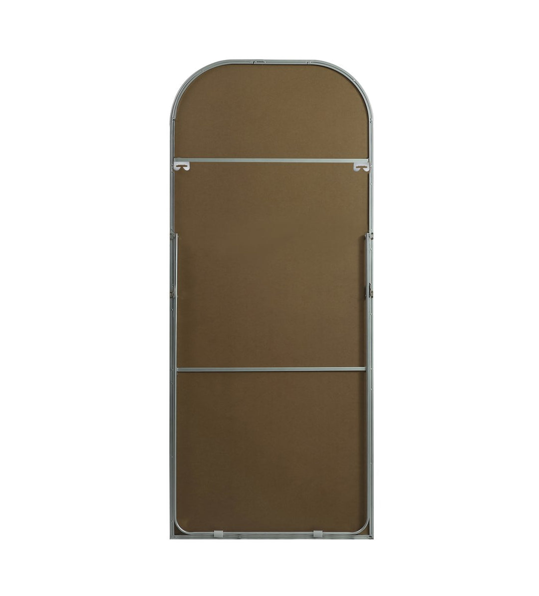 Metal Frame Arch Full Length Mirror 32X76 Inch In Silver