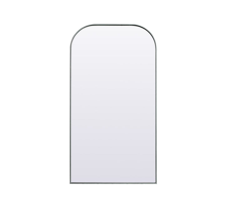 Metal Frame Arch Full Length Mirror 35X66 Inch In Silver by Elegant Decor