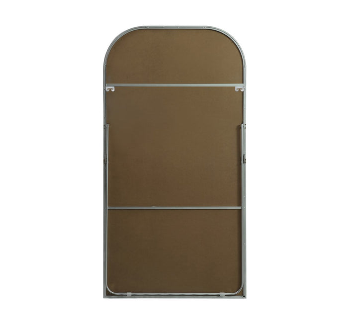 Metal Frame Arch Full Length Mirror 35X66 Inch In Silver
