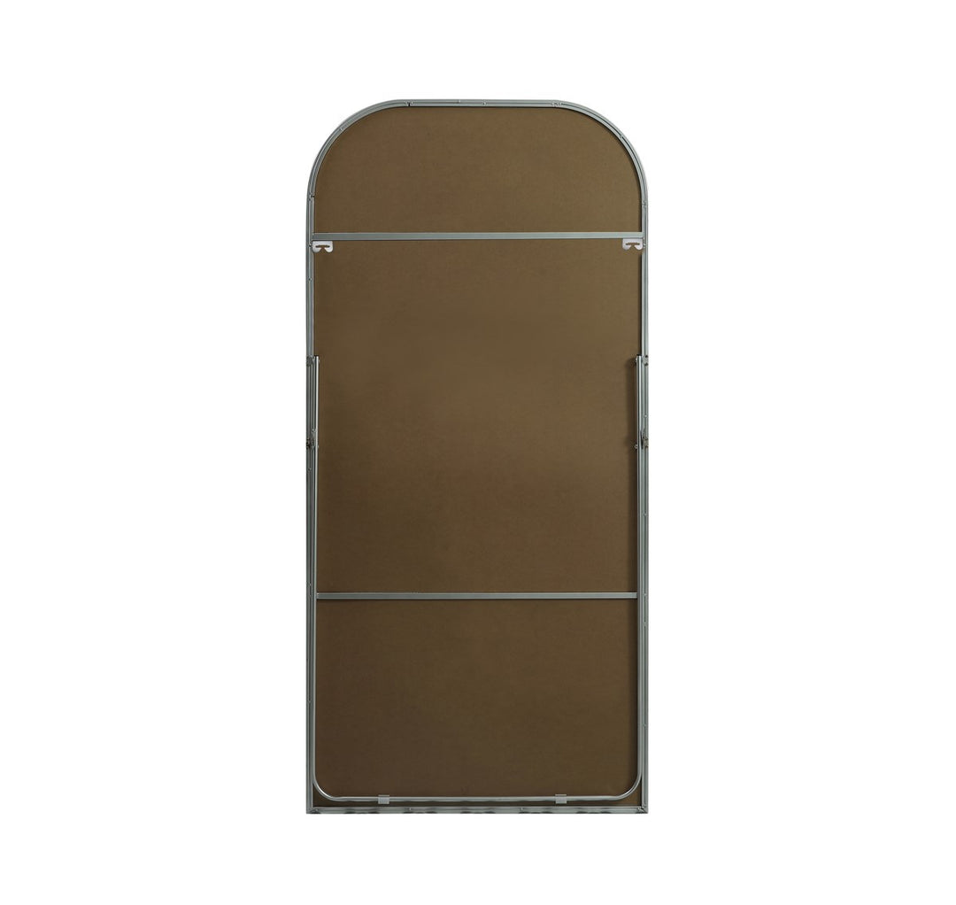 Metal Frame Arch Full Length Mirror 35X72 Inch In Silver