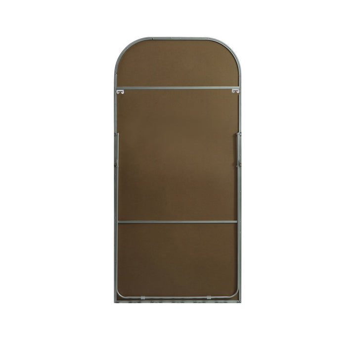 Metal Frame Arch Full Length Mirror 35X72 Inch In Silver